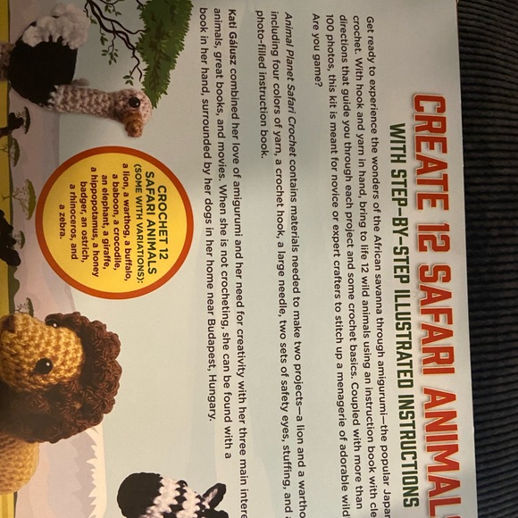 Animal Planet Safari crochet kit (2 kits available) - Picture 2 of 2